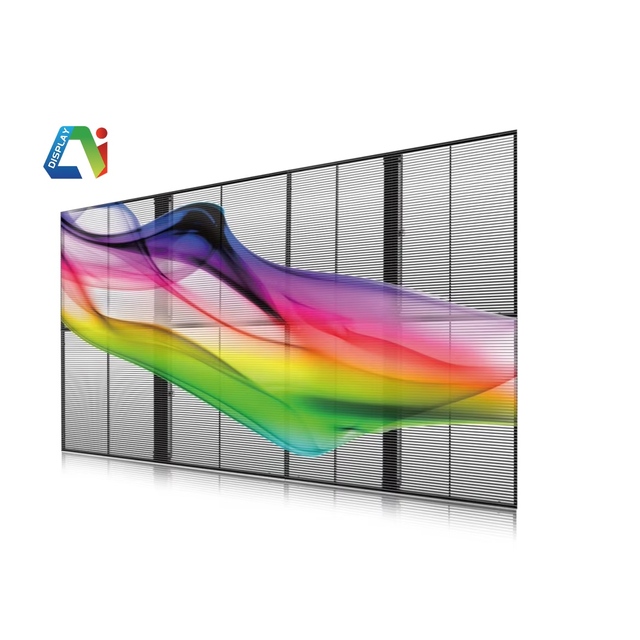 New Year Flexible LED Film Display Indoor Stage LED Video Wall Transparent LED Screen Shopping Malls Transparent Led Display