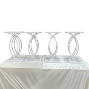 SMOOTH Luxurious Wedding Flower Vase Iron <b>Backdrop</b> Flower <b>Stand</b> <b>with</b> Customizable Color for Floral Arrangements - Product Image 1
