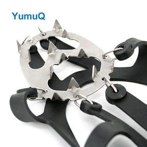 YumuQ bonne qualité 24 pointes antidérapant Traction crampons à glace Crampon Cramponsice neige poignées <span class=keywords><strong>Digue</strong></span> Dentaire - Product Image 5