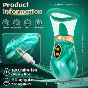 Vibrador con Control por Aplicación, Juguetes Sexuales para Adultos, 2 Modos de Succión, 7 Modos de Lamido, Estimulador de Pezones y Clítoris para Orgasmos Rápidos, Vibradores de Lengua - Product Image 4