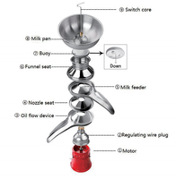 Séparateur de crème de lait centrifuge de bonne qualité 30W DC12V, facile à utiliser