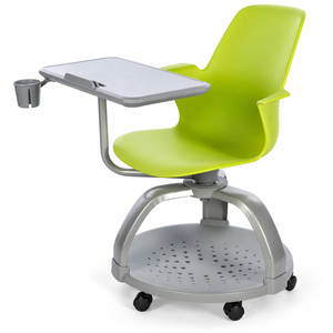 Sedia <span class=keywords><strong>da</strong></span> Formazione con Tavoletta Scrittoio e Portabicchieri, Sedia Mobile per <span class=keywords><strong>Studio</strong></span>, Ufficio, Sala Riunioni, Aula - Product Image 5
