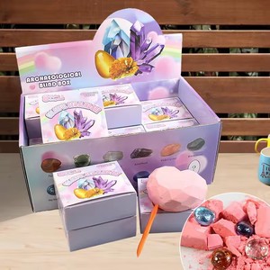 Caja ciega de juguete, juego de piedras y gemas de excavación arqueológica creativa, juguetes para descubrir, Kit de excavación artesanal para niños y niñas - Product Image 4
