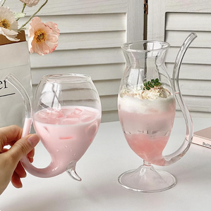 Thân thiện với môi Ins Ma Cà Rồng cốc trong suốt Cocktail Uống Thủy Tinh với thiết kế hiện đại cho các bên cá nhân - Product Image 4