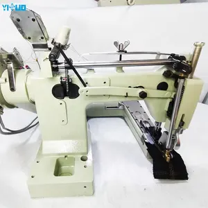 YS-928-2PL-D Direct High Speed 3 Needle 2 Puller Feed Off The Arm Chain Stitch Sewing Machine For Thick Material Jeans