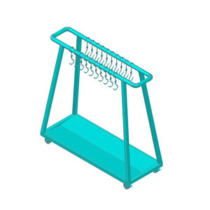 Exhibidor de Carne Portátil de Acero Inoxidable 201 para Supermercado, con Superficie Pulida, Instalación Rápida, Almacenamiento Eficiente, 1 Estante - Product Image 4