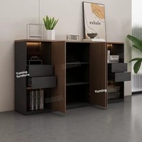 WJG-260X Armoire de classement en bois verrouillable pour bureau commercial avec cloison et rangement mural, fabriquée en Chine