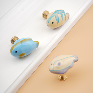 Jaya Hiện Đại Thị Trấn Nhỏ Hoa Brass Gốm Xử Lý Phim Hoạt Hình Động Vật Tủ Quần Áo Tủ Giày Lưu Trữ Cá Cho Nhà Tổ Chức - Product Image 1