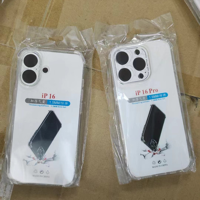 1.5MM Shockproof Clear Transparent Case Soft TPU Silicone Cover for iPhone 17 16 15 14 13 Pro Max 12 Mini 11 XS XR X 8 7 6 Plus