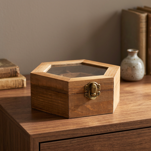 Wholesale Manufacturer Exporter BS INTERNATIONAL Plywood Handmade Jewelry <b>Box</b> Glass Top Watch Photo Frame Wooden <b>Gift</b> <b>Box</b> - Product Image 1