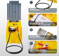 220L 480L Réservoir de carburant de transfert diesel en plastique Rotomolded Portable Mobile Diesel Essence Réservoir de stockage de mazout pour le ravitaillement du véhicule