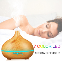 2025 Best-seller Ménage 500ml Électrique Parfum Humidificateur Bureau Parfum Diffuseur 7 Couleur LED Lampe Huile Essentielle Diffuseur