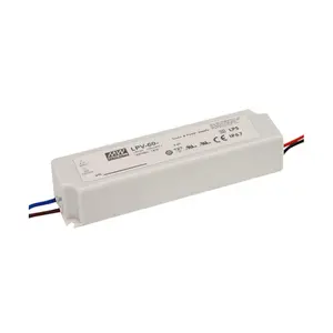 Düşük fiyat ile sıcak satış LPV-60-12 5A 12V sabit gerilim LED sürücüsü AC dönüştürücü