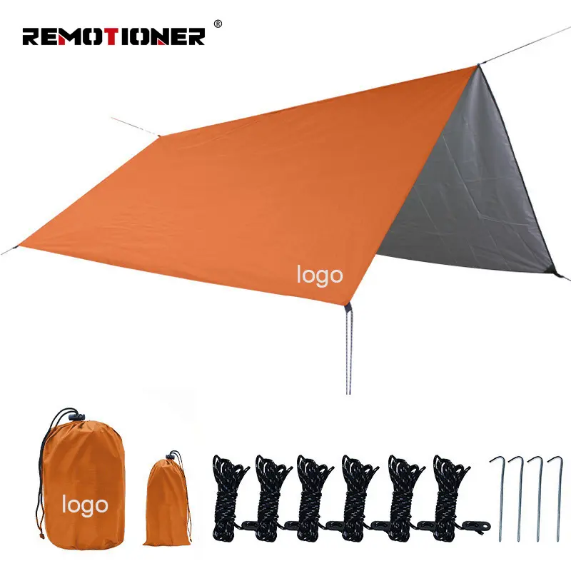 Tenda da campeggio all'aperto Rain Fly tarp 210T Nylon impermeabile leggero Survival Gear Shelter per il campeggio