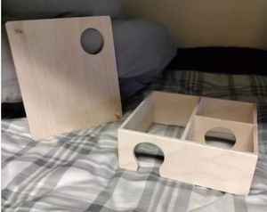 Fabbrica su misura <span class=keywords><strong>legno</strong></span> piccoli animali domestici casa del <span class=keywords><strong>bosco</strong></span> criceto case gabbia 2 e 3 camera nascondiglio labirinto criceto nascondiglio - Product Image 2