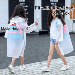 Ponchos de <span class=keywords><strong>Lluvia</strong></span> Reutilizables de EVA, Impermeables, Resistentes al Viento, Transpirables, Ecológicos y Ligeros <span class=keywords><strong>para</strong></span> Adultos, Niños y Niñas, <span class=keywords><strong>para</strong></span> Viajes y Senderismo - Product Image 5