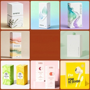 Caja de regalo magnética plegable con impresión personalizada para exhibición minorista de muestras o sobres de cosméticos. - Product Image 2