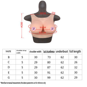 Prótesis de Senos de Silicona Realistas con Cuello Redondo y Diseño Hueco para Disfraces y Mascaradas - Product Image 5
