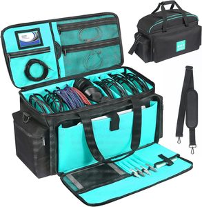 Estuche de viaje con cable cargador de muestra gratis para accesorios electrónicos y tecnológicos, bolsa organizadora de cables, bolsillo portátil impermeable - Product Image 4