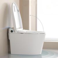 Toilettes intelligentes avec évacuation en S, fixation au sol, commande tactile confortable, fonctionnement facile, siège chauffant, toilettes automatiques pour chambre à coucher