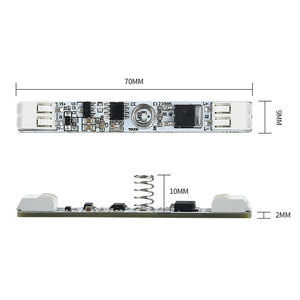 Dimmer Manual com Interruptor 9mm 12V/24V de Baixa Tensão, Economia de Energia, Controlador Sensível Pequeno e Regulável, Perfil de Alumínio - Product Image 3