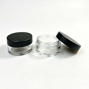Pot en plastique pour crème cosmétique avec couvercle à vis, récipient rond vide rechargeable pour crème pour le visage, échantillon de maquillage, emballage - Product Image 5