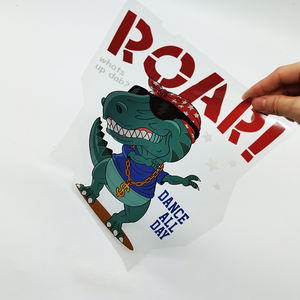 <span class=keywords><strong>Camiseta</strong></span> con estampado personalizado de diseño de dinosaurio listo para presionar, Material de vinilo PET, transferencia de calor térmica DTF para ropa de <span class=keywords><strong>niños</strong></span> - Product Image 4