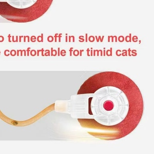 Juguete Interactivo para Gatos con Activación por Movimiento, Bola de Malla Elástica con Cola de Tela Flocada/Material de Gel de Sílice - Product Image 4