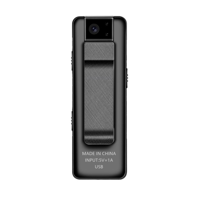 Body Cam HD 1080P Portable Small Video Recorder with Loop Recording, 500mAh Battery Wearable Pocket Camera Indoor/Outdoor PQ384