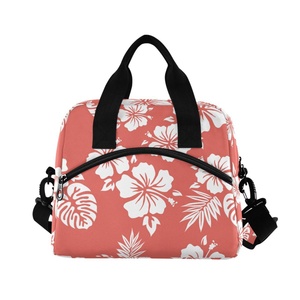 Aloha Hawaii Hot Sale Puakenikeni Print Polyester Cooler Bags Thermal Insulated Lunch Cooler Bag - Product Image 6