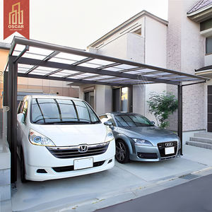 Hangar paysager abri de voiture auvent coulissant <span class=keywords><strong>Barbecue</strong></span> toit souple espace de stationnement auvent coulissant Double ouverture avant-toit abri de voiture - Product Image 1