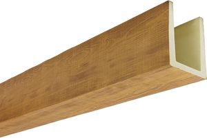 Ekena Millwork Trave da Soffitto Rustica in Finto Legno Effetto Legno Segato, 3 Lati (U-Beam), 5 1/2" L x 5 1/2" A x 96" L, Colore Caramello Caldo - Product Image 5