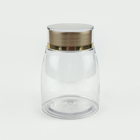 Conteneur vide transparent pour suppléments, 270g 320g, pot en plastique acrylique transparent pour poudre, protéines, emballage, médicaments, capsules, pilules