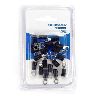 Bornier pré-isolé rv3.5-5 noir, 15 unités par blister, idéal pour des connexions électriques sûres et efficaces. - Product Image 1