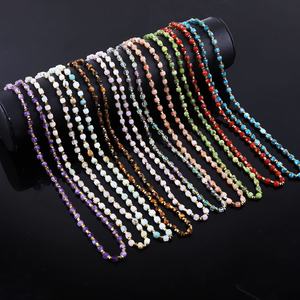 Collar Gargantilla de Alta Calidad para Mujer con Cuentas de Hematita Dorada y Piedra Natural de Gema en Cubo Facetado de 4 mm, Diseño Nuevo Resistente al Agua JNK9406 - Product Image 1