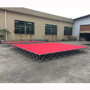 Plataforma de Escenario Portátil de Aluminio Ligero de 4x4 pies con Fácil Montaje, Certificación CE, para Eventos - Product Image 3