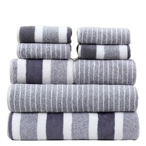 Ensemble de serviettes de bain en polaire corail 8 pièces, luxe, haute qualité, doux, respectueux de la peau, sans peluchage, anti-décoloration, usage quotidien - Product Image 1