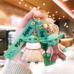 Cadeau pour enfant, adorable <span class=keywords><strong>porte</strong></span>-clés Baby <span class=keywords><strong>Yoda</strong></span> de dessin animé, poupée 3D Star Wars, pendentif <span class=keywords><strong>porte</strong></span>-clés, <span class=keywords><strong>porte</strong></span>-clés pour sac à dos, <span class=keywords><strong>porte</strong></span>-clés pour voiture, ornements, bracelet <span class=keywords><strong>porte</strong></span>-clés - Product Image 2