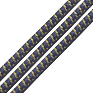 Personalizado Rodada 2mm 3mm 5mm Poliéster Elástico Bundgee Cord Colorido Elástico Desenhar Cabos Corda Redonda