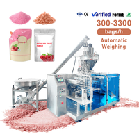 Machine de remplissage automatique de sachets de poudre, ligne de production de poudre de fraise et de poudre de framboise pour les petites entreprises