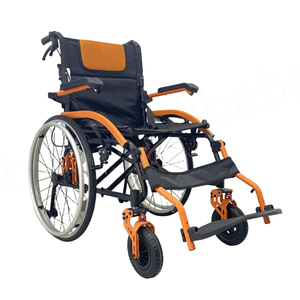 รถเข็นวีลแชร์แบบแมนนวลทำจากอะลูมิเนียมน้ำหนักเบาสามารถพับเก็บได้และทำกายภาพบำบัดสำหรับผู้ป่วย CA869 - Product Image 2