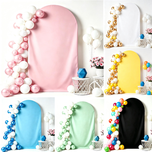 Arco Nuziale in Metallo per Decorazioni di Compleanni e Baby Shower, Pannello di Sfondo Elastico a Forma di U - Product Image 2