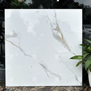 Luxury60x60 Carrara Trắng porcelanto <span class=keywords><strong>Glossy</strong></span> gốm gạch lát sàn cho phòng khách carreaux đá cẩm thạch nội thất sàn và tường gạch - Product Image 5
