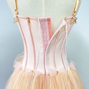 R0182 गुलाबी खाद्य क्रेकर बैलेट वाल्ट्ज फूलों के पेशेवर रोमांटिक टुटू - Product Image 4