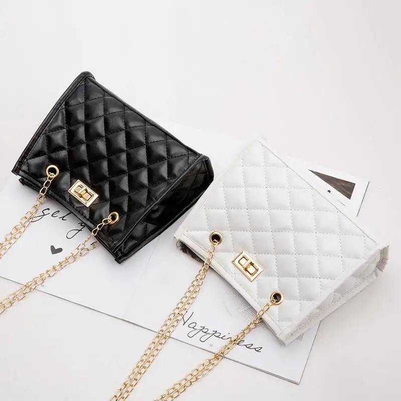 小さな正方形のチェーン女性のハンドバッグホット販売チェーンストラップメッセンジャー財布ファッションハンドバッグレディースのためのカスタム女性のハンドバッグ