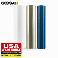USA dalam Stok Gulungan Film Transfer UV DTF 60cm High Tack A B Film untuk Akrilik Kaca Logam Pengiriman Cepat