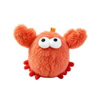 Jouet en peluche pour chat, imitation crabe homard, avec herbe à chat et clochette, durable, pour l'auto-entretenement, poupée pour animal de compagnie