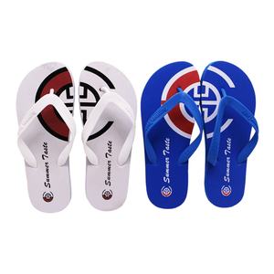 Tongs de sport pour hommes avec logo personnalisé, imprimé estival, sandales de plage antidérapantes en caoutchouc PE, approvisionnement en gros direct usine - Product Image 1