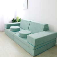 Pabrik ODM OEM Bangunan Modular Mendaki Merangkak Anak-anak Geser Bermain Alas Bantal Sofa Busa