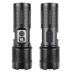 Siêu Sáng Đèn Pin Trắng Vàng Đuôi Màu Đỏ Ánh Sáng Có Thể Tháo Rời Xử Lý LCD Hiển Thị Kỹ Thuật Số USB Xhp160 25000 Lumens Ngoài Trời <span class=keywords><strong>Torch</strong></span> - Product Image 6